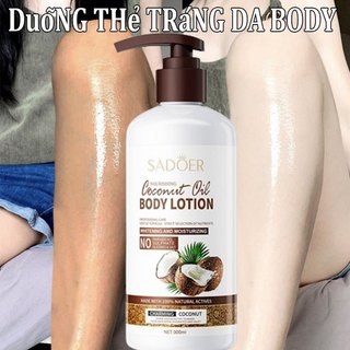 Sữa dưỡng thể trắng da dưỡng thể trắng da dưỡng trắng body  300ml dưỡng trắng da dưỡng ẩm da sữa dưỡng thể dừa