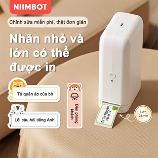 NIIMBOT D101 Máy in nhãn, chiều rộng in 10-25mm, máy in nhãn di động không dây Bluetooth.