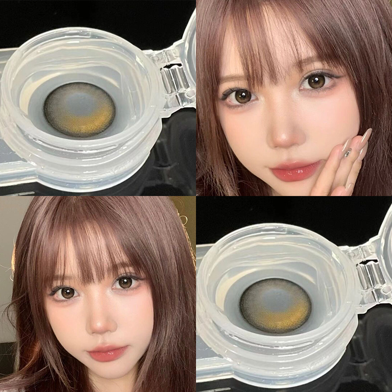 Bộ 2 Thấu Kính Yimeixi  lentilles 14.2mm 2 Màu Tự Nhiên Thoải Mái Dùng Hóa Trang Phù Thủy Nửa Năm