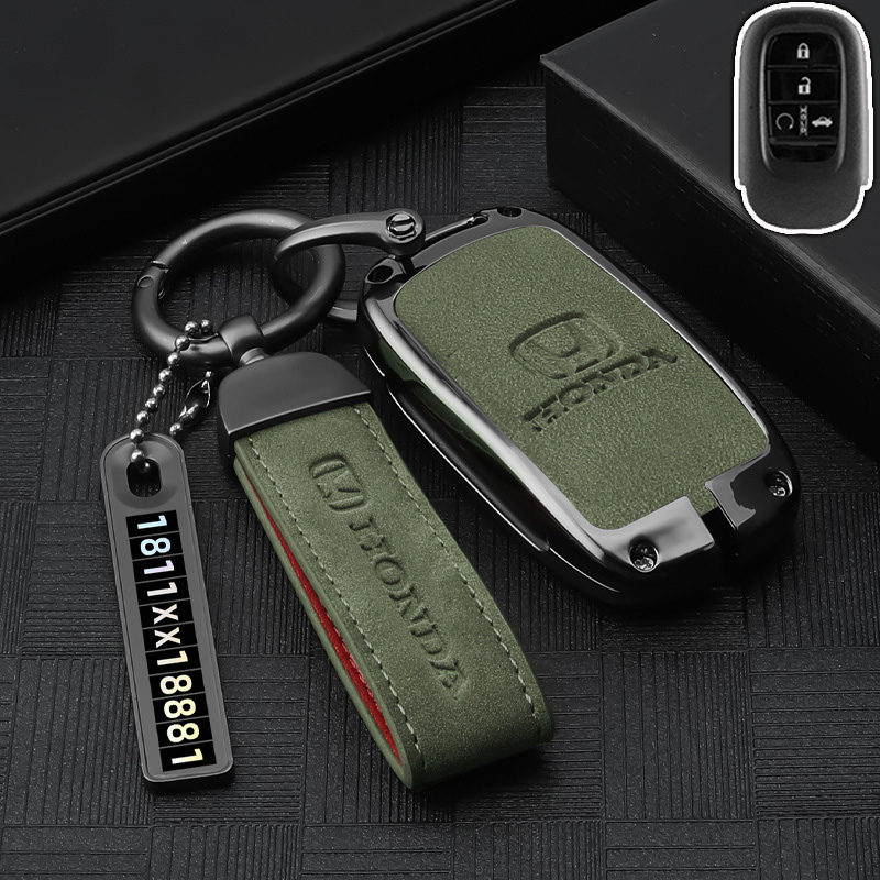 Ốp Chìa Khóa Điều Khiển Từ Xa Thông Minh Bằng Hợp Kim Kẽm Dành Cho Honda HRV 2023 2022 Civic RS FC F