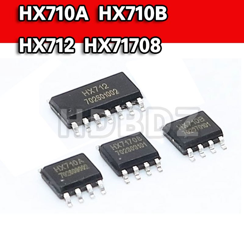 5 Chiếc HX710A HX710B HX712 HX71708 Cân Điện Tử Chip IC SOP8 SOP16