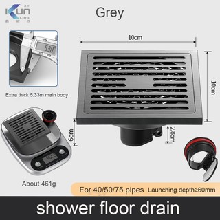 Thoát sàn chống mùi xám Cao Cấp Xinkunlong Inox SUS304 Thoát sàn phòng tắm Ngăn Mùi thoát sàn