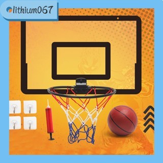 Đồ chơi bóng rổ trong nhà,ngoài trời. Mini basketball hoop - Punch Free Loại treo di động cho cửa - Lithium067