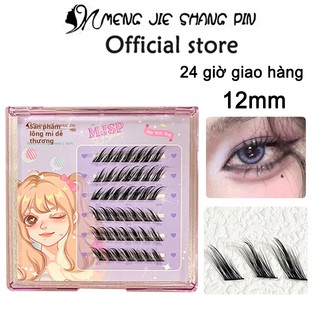 Mengjieshangpin Lông Mi Cool Fox Series Lông Mi Giả Cụm Đơn Ăn Ảnh Lông Mi Dày 11 Mm