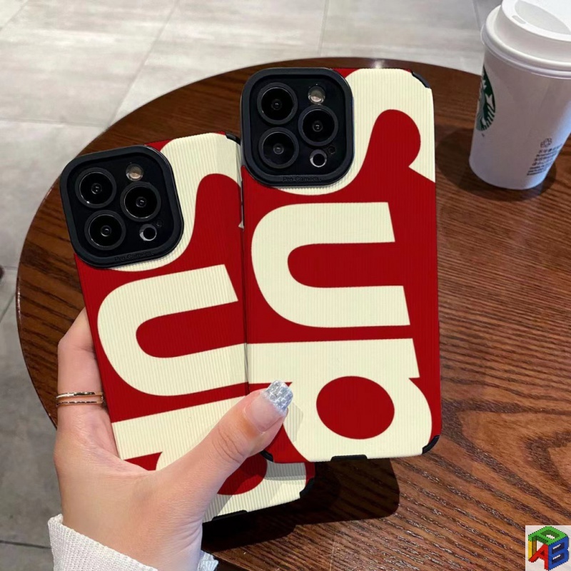 Ốp Lưng Cho Iphone 11Pro Max 14 / 16 Pro Max 11 12 / 13 / 6 / 7 / 8Plus Xr Xmax / 15Promax Sup Vỏ Điện Thoại Màu Đỏ Tiếng Anh Vỏ Mềm Chống Sốc Da Cừu Bao Gồm Tất Cả