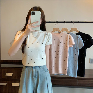 74087 Slim-fit Classy Chấm bi ngắn-