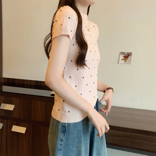 74087 Slim-fit Classy Chấm bi ngắn-