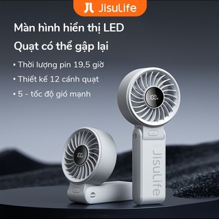 JISULIFE mini Quạt cầm tay 5 tốc độ pin 3600/ 5000mah sử dụng lên đến 19h