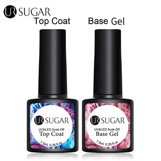 Lọ sơn bóng UV/ sơn nền UR SUGAR dạng gel thương hiệu UR SUGAR 7.5ml dùng để trang trí móng nghệ thuật