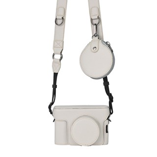 Dành Cho Fujifilm X100VI Túi Máy Ảnh Mở Pin Có Dây Đeo Mini Ốp Lưng Da Pu X100VI Túi Đựng Máy Ảnh