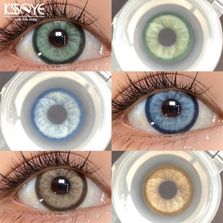 Ống kính tiếp xúc màu KSSEYE 14,5MM Kích thước lớn Mắt búp bê 2 chiếc Softlens 1 năm Sử dụng trang điểm mắt Cosplay