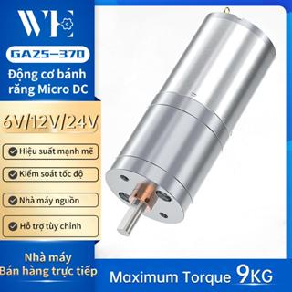 Ga25-370 Động cơ DC giảm siêu nhỏ chải 6V / 12V / 24V Tốc độ có thể điều chỉnh phía trước và lùi 12RPM ~ 1931RPM Đường kính trục 4MM Xe Robot thông minh Động cơ nhỏ tốc độ thấp