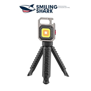 Smileshark Mini Đa Năng Đèn Pin COB Đèn Làm Việc USB Sạc Siêu Sáng Móc Khóa Di Động Có Giá Đỡ Nam Châm Có Thể Mở Nước Đóng Chai, Hoang Dã, Cắm Trại, Thiết Yếu t