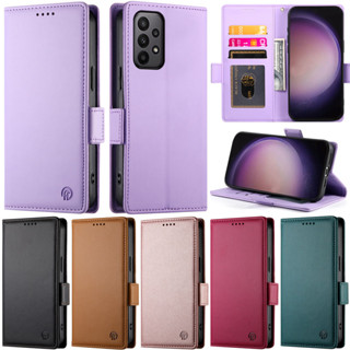 Ốp Lưng Sang Trọng Cho Samsung Galaxy A33 A53 A73 A52 A72 A52s A23 M23 5G A22 5G A32 4G A51 A71 A22 4G M13 4G Sách Folio Khe Cắm Thẻ Ví Da Mềm Flip Skin Bảo Vệ Đứng Bao Da