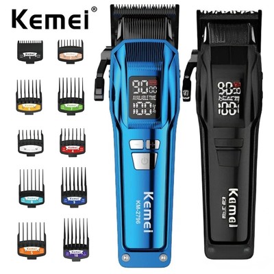 Kemei 2796 Cắt Tóc Chuyên Nghiệp 9000 RPM Động Cơ Không Chổi Than Phai Máy Cắt Tóc Điện Tông Đơ Cắt Tóc Cho Nam