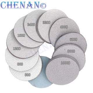 1inch 2Inch Giấy nhám khô trắng 3Inch 60 # -1200 # Grit Velcro Móc và Vòng chà nhám Đĩa Giấy mài mòn