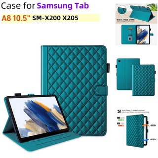 Samsung galaxy tab a8 10.5" 2021 flip cover sm-x200 x205 tablet case stand wallet leather