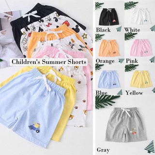 Quần short mùa hè cho trẻ em 80-120cm, Quần short Cotton bé trai bé gái phiên bản Hàn Quốc, Quần thường ngày màu kẹo cho trẻ em trung bình, Quần short Cotton