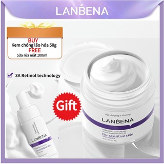【BUY 50g FREE 100ML】LANBENAKem dưỡng ẩm sáng và đêm Retinol chống lão hóa 50g