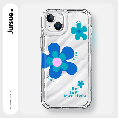 Ốp lưng JURSUE mềm chống bẩn độc lạ hoa ngộ nghĩnh dễ thương đẹp cho iPhone 16 15 14 13 12 11 Pro Max SE 2020 X XR XS 8 7 ip kute Y5181