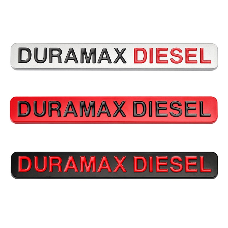 Sáng Tạo DURAMAX DIESEL Động Cơ Kim Loại Dán Trang Trí Ô Tô