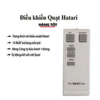 🔥 Remote Điều khiển quạt treo tường Hatari