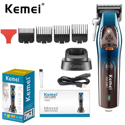 Kemei Cắt Tóc Chuyên Nghiệp 10000RPM Máy Cắt Tóc Điện Không Dây Máy Cắt Tóc Tốc Độ Cao Động Cơ Từ Tính