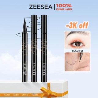 Bút kẻ mắt ZEESEA, đầu bút siêu mịn màu đen/eyeliner/gel/chì/bút kẻ mắt/kẻ mắt zeesea/2 đầu/bọng mắt