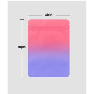 100 chiếc màu Gradient ziplock Túi ánh sáng miễn phí