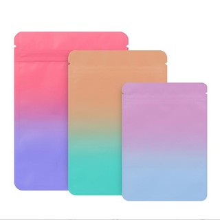100 chiếc màu Gradient ziplock Túi ánh sáng miễn phí