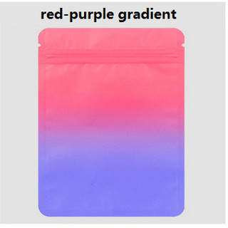 100 chiếc màu Gradient ziplock Túi ánh sáng miễn phí