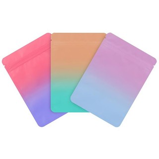 100 chiếc màu Gradient ziplock Túi ánh sáng miễn phí