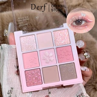 Phấn Mắt Bảng 9 Màu Tự Nhiên Matte Shimmering Kim Loại Trang Điểm Quyến Rũ Khỏa Thân Kem Trang Điểm