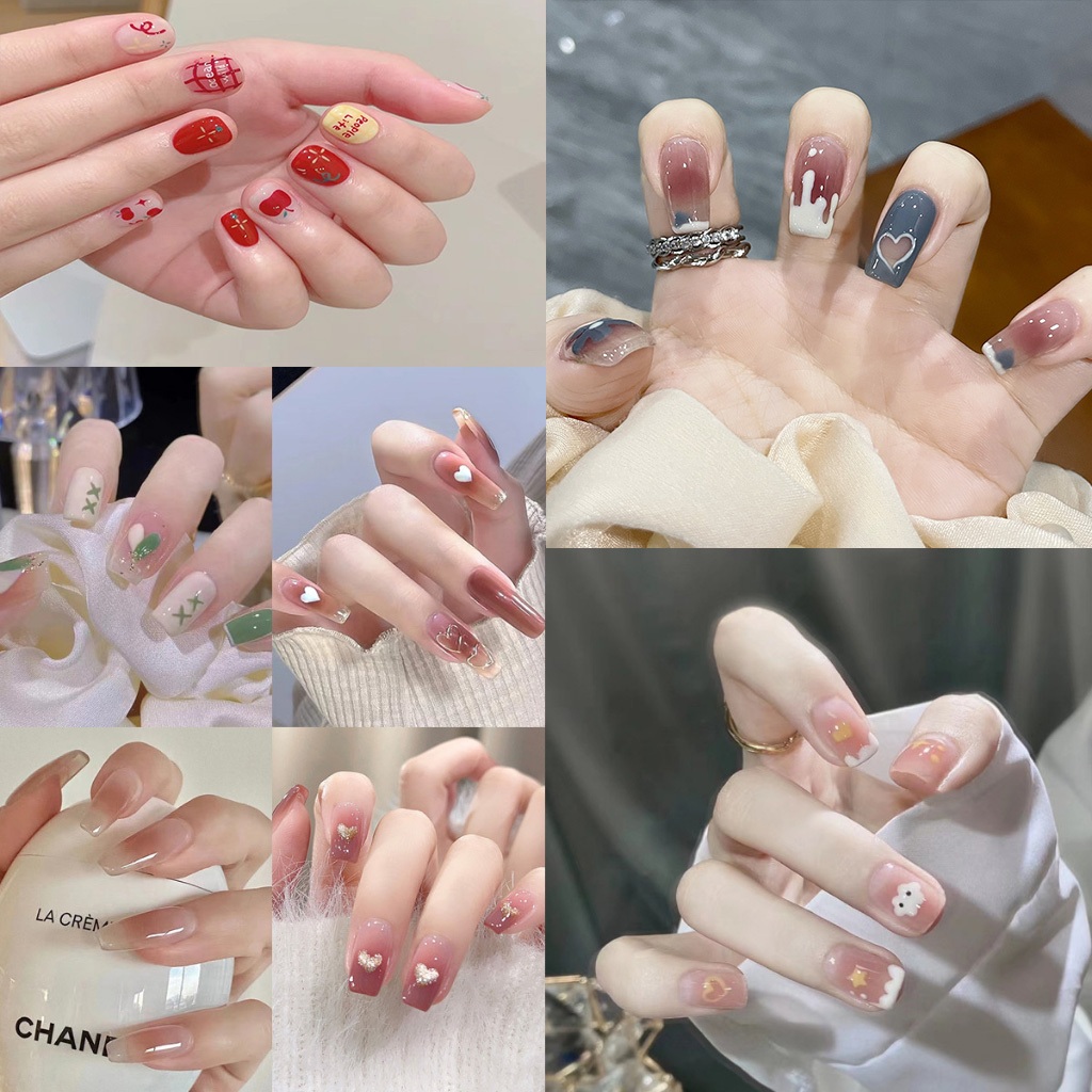 Bộ 24 Miếng Dán Móng Tay Giả Chất Lượng Cao | BigBuy360 - bigbuy360.vn