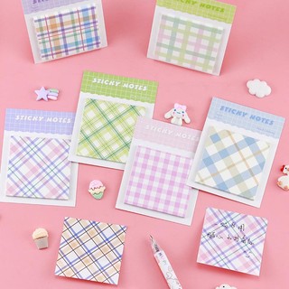 Giấy ghi chú họa tiết kẻ sọc Giấy ghi nhớ học sinh đơn giản Giấy ghi chú Post-it