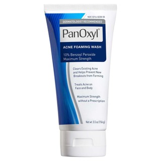  Sữa rửa mặt tạo bọt PanOxyl 10% Benzoyl peroxide Sữa rửa mặt tạo bọt Hỗ trợ giảm mụn 156g 