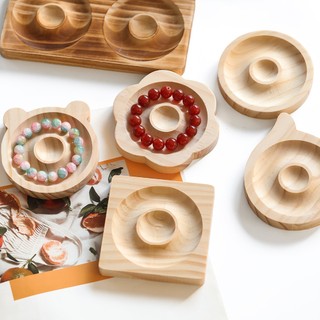  St.Kunkka 10*10cm gỗ nguyên khối vòng tay vòng cổ đính hạt thiết kế tấm hiển thị tấm DIY phụ kiện chất liệu hạt chiếu trúc khay 