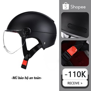 Pin điện mũ bảo hiểm ô tô xe máy mũ bảo hiểm xe máy mũ bảo hiểm nam nữ mũ bảo hiểm nửa mũ bảo hiểm nữ đa năng dễ thương nhẹ