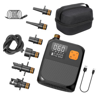 Máy bơm bảng mái chèo điện có thể sạc lại 20PSI SUP Bơm điện di động lạm phát giai đoạn kép cho thuyền Kayak, Cánh gió, SUP