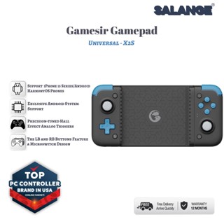 Salange MỚI GameSir X2s Bluetooth Di Động Tay Cầm Chơi Game Điện Thoại Android Bộ Điều Khiển Trò Chơi cho Đám Mây Chơi Game Xbox Game Pass STADIA xCloud
