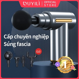OUYILI Máy mát xa cầm tay Mini - Massage 4 đầu Súng Massage toàn thân cầm tay Mini Máy mát xa cơ bắp giúp giảm đau lưng