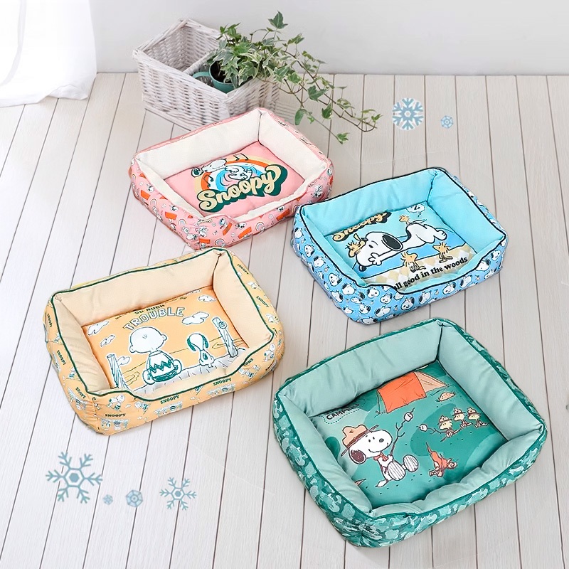 Snoopy Pet Cool Sense Kennel Chống rách Chống Cắn Bốn Mùa Đa Năng Chó Mèo Miếng Lót Ngủ AT-JJJ