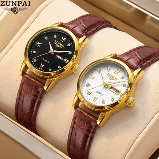 ZUNPAI-264 Đồng hồ nữ Chính hãng Chống nước Dây thép Đeo tay Độc lạ Đẹp Đồng hồ nữ cơ kim Dây da