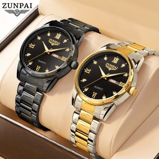 ZUNPAI-264 Đồng hồ nam Chính hãng Chống nước Dây thép Đeo tay Độc lạ Đẹp Đồng hồ nam cơ kim Dây da
