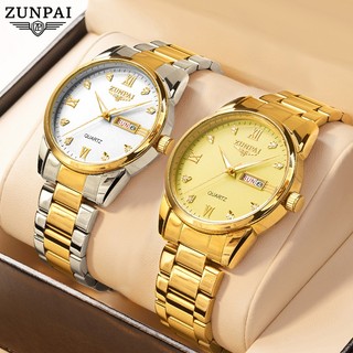 ZUNPAI-264 Đồng hồ nam Chính hãng Chống nước Dây thép Đeo tay Độc lạ Đẹp Đồng hồ nam cơ kim Dây da