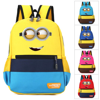 Ba lô trẻ em hoạt hình minion trẻ em ba lô mẫu giáo học sinh tiểu học ba lô k503