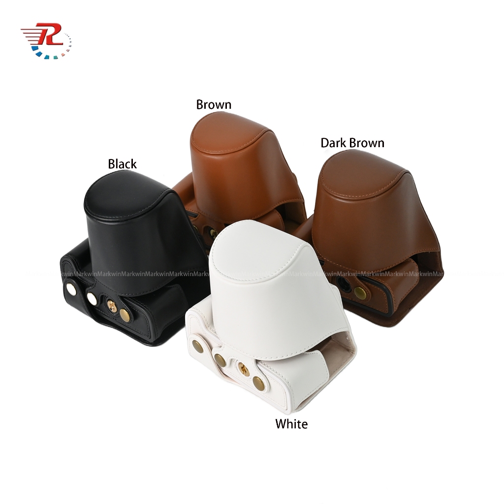 Túi đựng máy ảnh bằng da Pu Canon EOS M50 cho Canon EOS M50 có ống kính 15-45mm