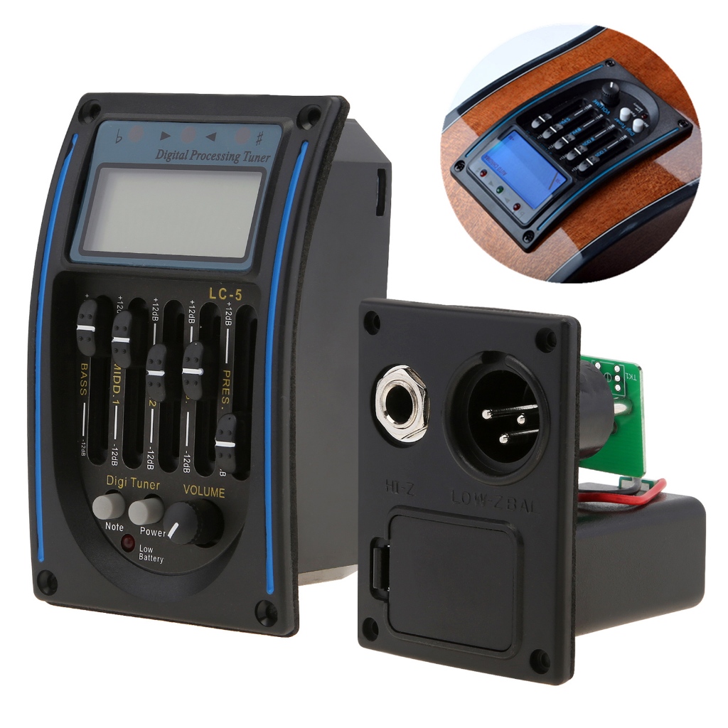 5 Dây Acoustic Đàn Guitar Điện Preamplifier EQ Equalizer Pickup Acoustic Guitar Pickup Cho Đàn Guita