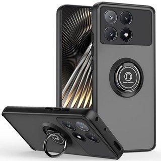 Chống sốc mờ cứng trường hợp điện thoại với kim loại đứng Poco X6 Pro X5 Pro F5 Pro F6 Pro X4 GT F4 GT M6 Pro C65