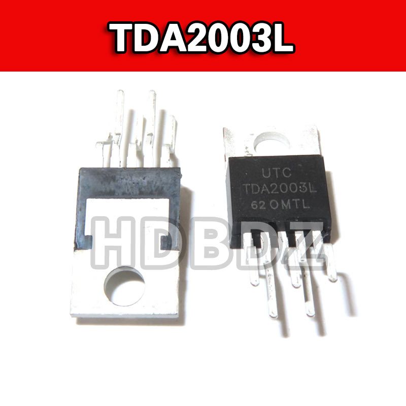 5 Chiếc UTC TDA2003L TO220 Cong Chân 18V 6W Bộ Khuếch Đại Âm Thanh Chip IC